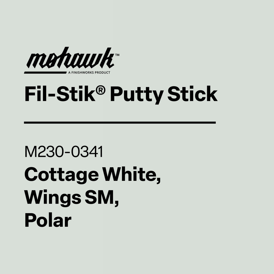 Mohawk M230-0341 Cottage White furniture scratch touch-up filler stick