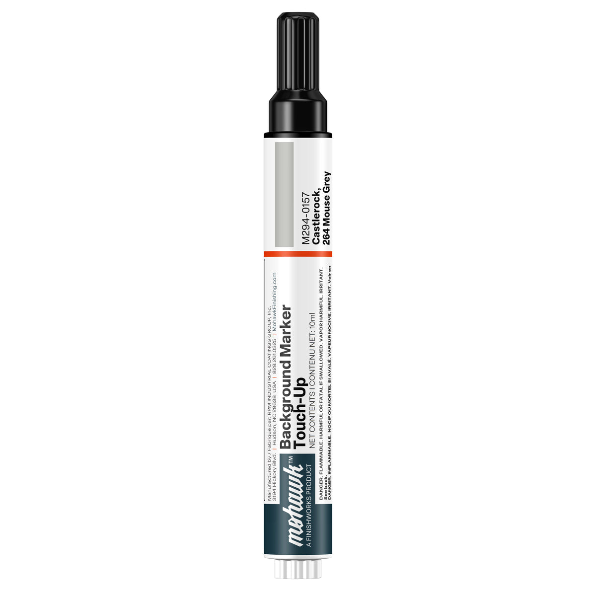 Mohawk Castlerock Mouse Grey background marker touch-up pen for wood finish repair