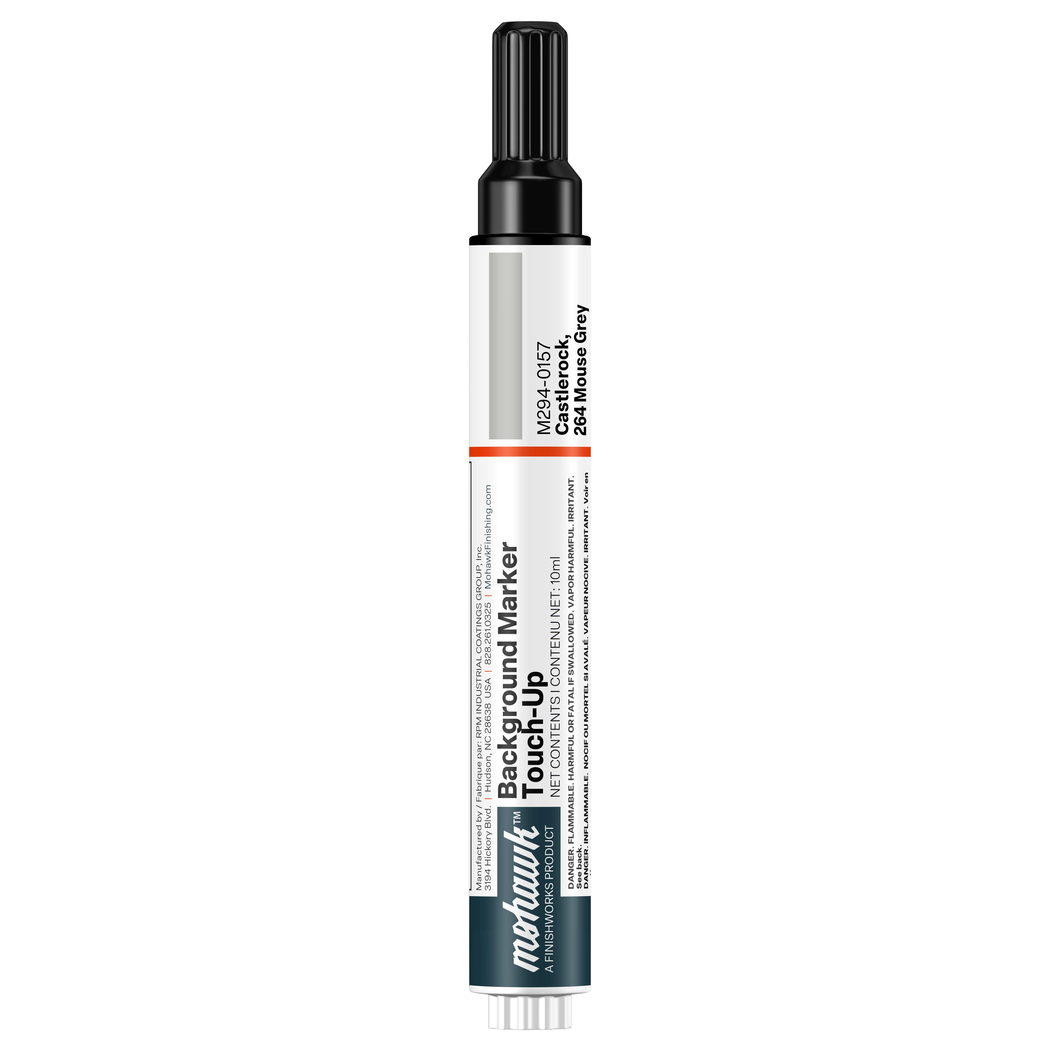 Mohawk Castlerock Mouse Grey background marker touch-up pen for wood finish repair