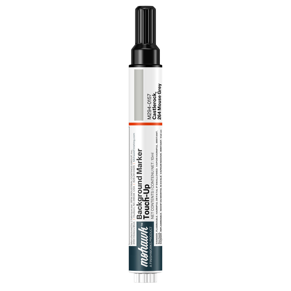 Mohawk Castlerock Mouse Grey background marker touch-up pen for wood finish repair