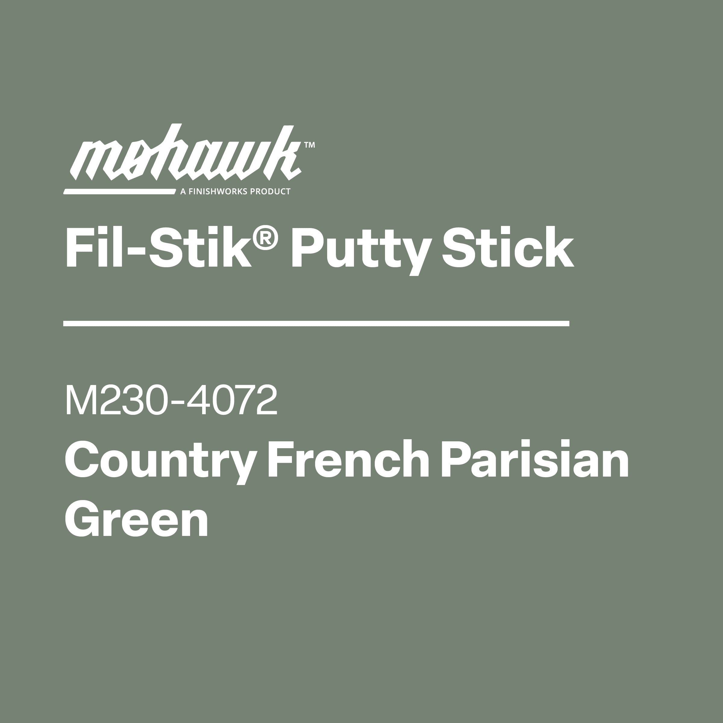 Mohawk M230-4072 Parisian Green furniture scratch and nick touch-up stick