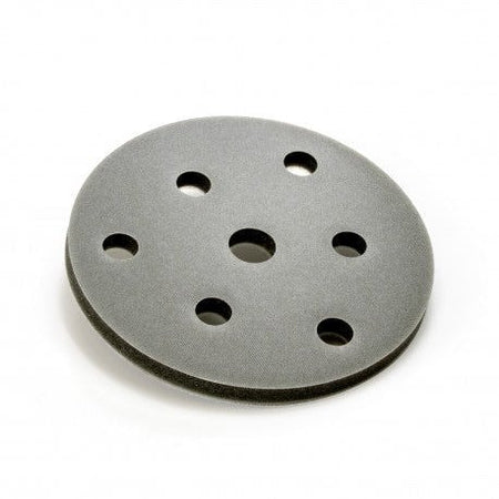 Sanding disc with multiple holes on a white background