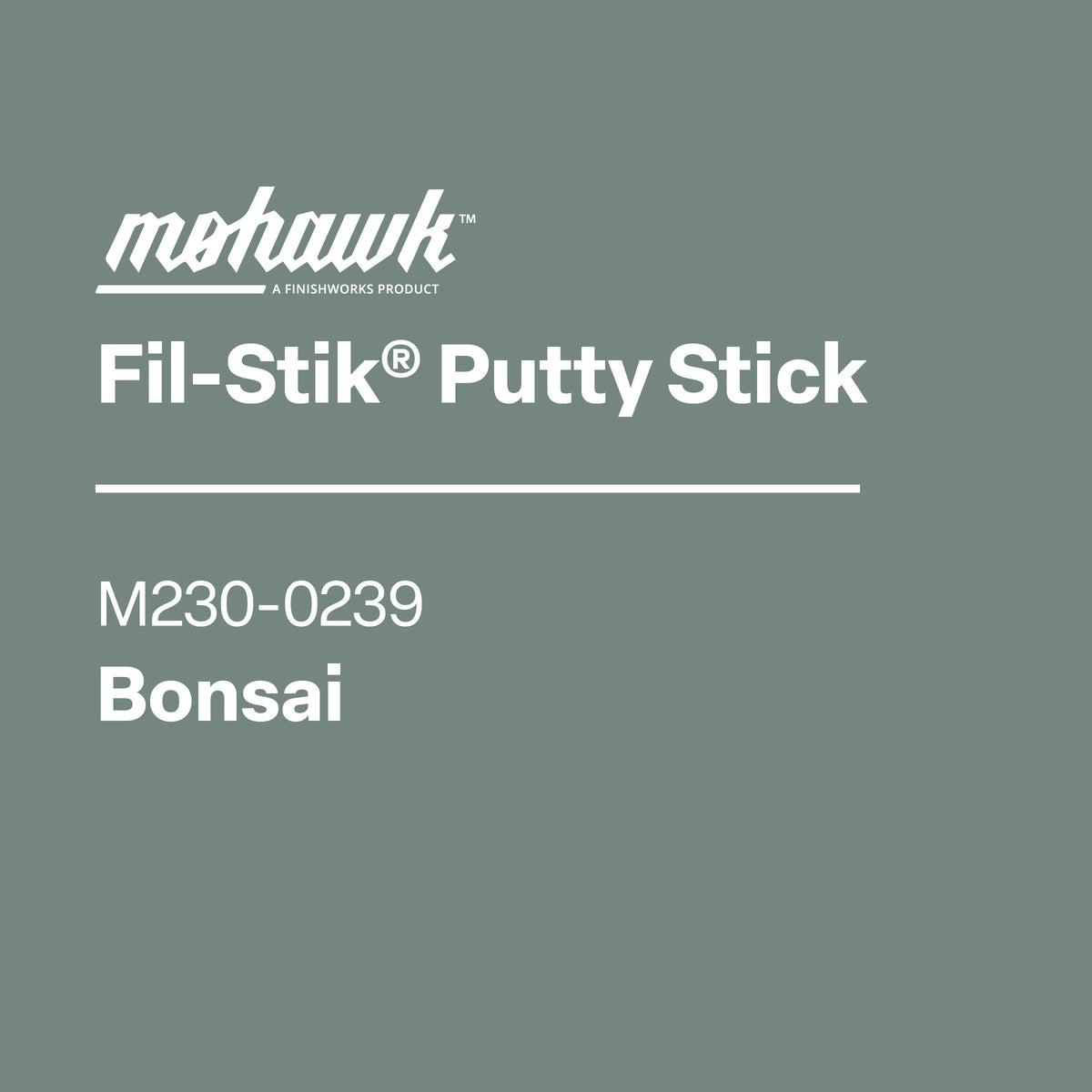 Mohawk M230-0239 Bonsai furniture scratch and nick touch-up stick