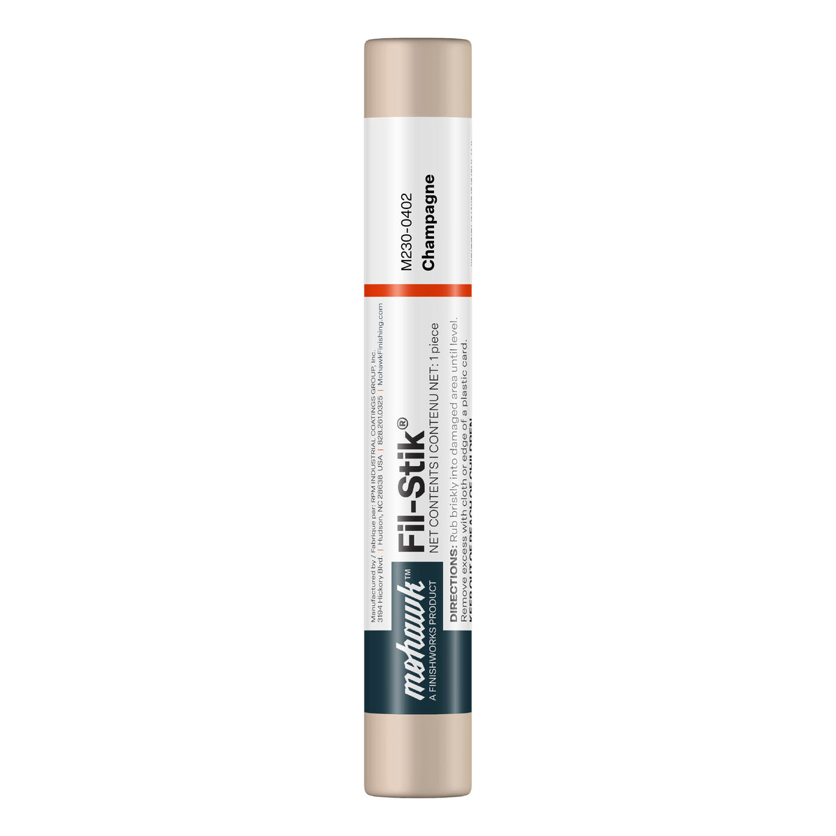 Mohawk Champagne Fil-Stik wax putty stick for wood repair