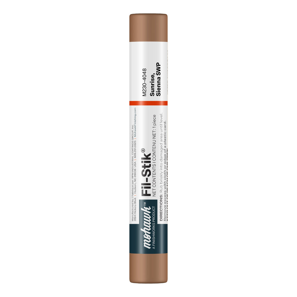 Mohawk Sunrise Sienna SWP Fil-Stik wax putty stick for wood repair
