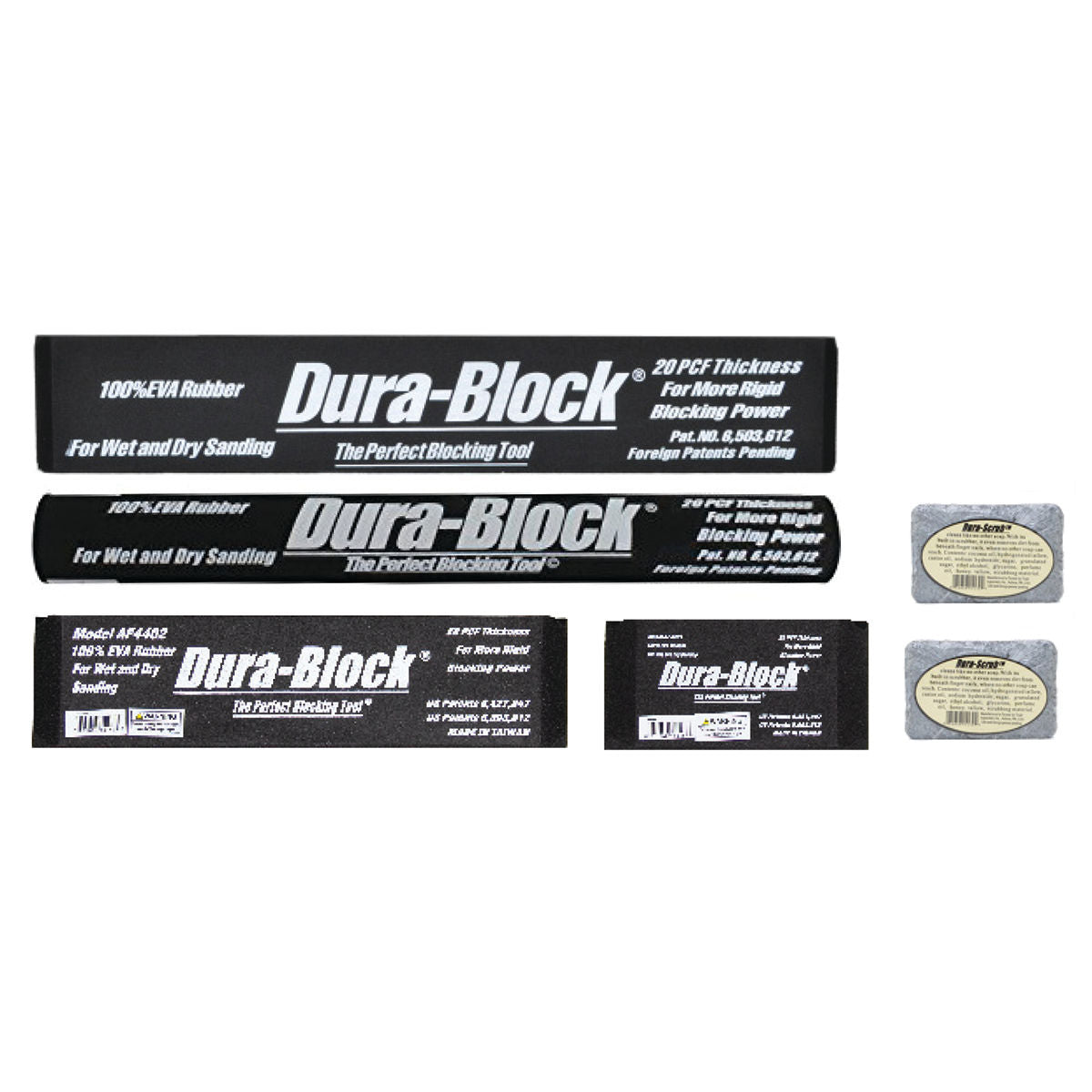 Mirka Hand Sanding Block Kit 6-Piece PSA/Plain, 1/Pkg