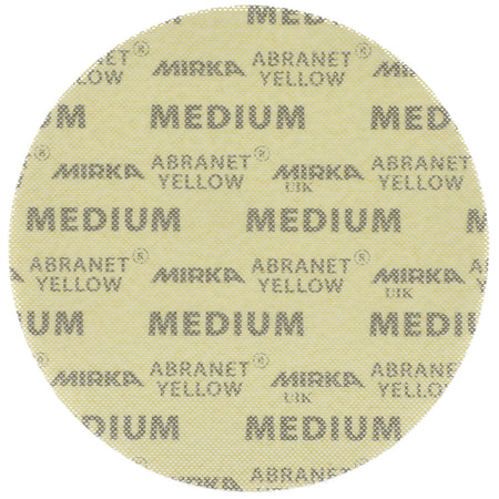 Mirka ABRANET YELLOW 9 in Grip Medium, 20 Discs/Box