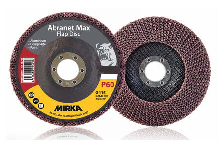 Mirka Abranet Max 4.5 in Flap Disc T29 ALOX 40, 10/Box