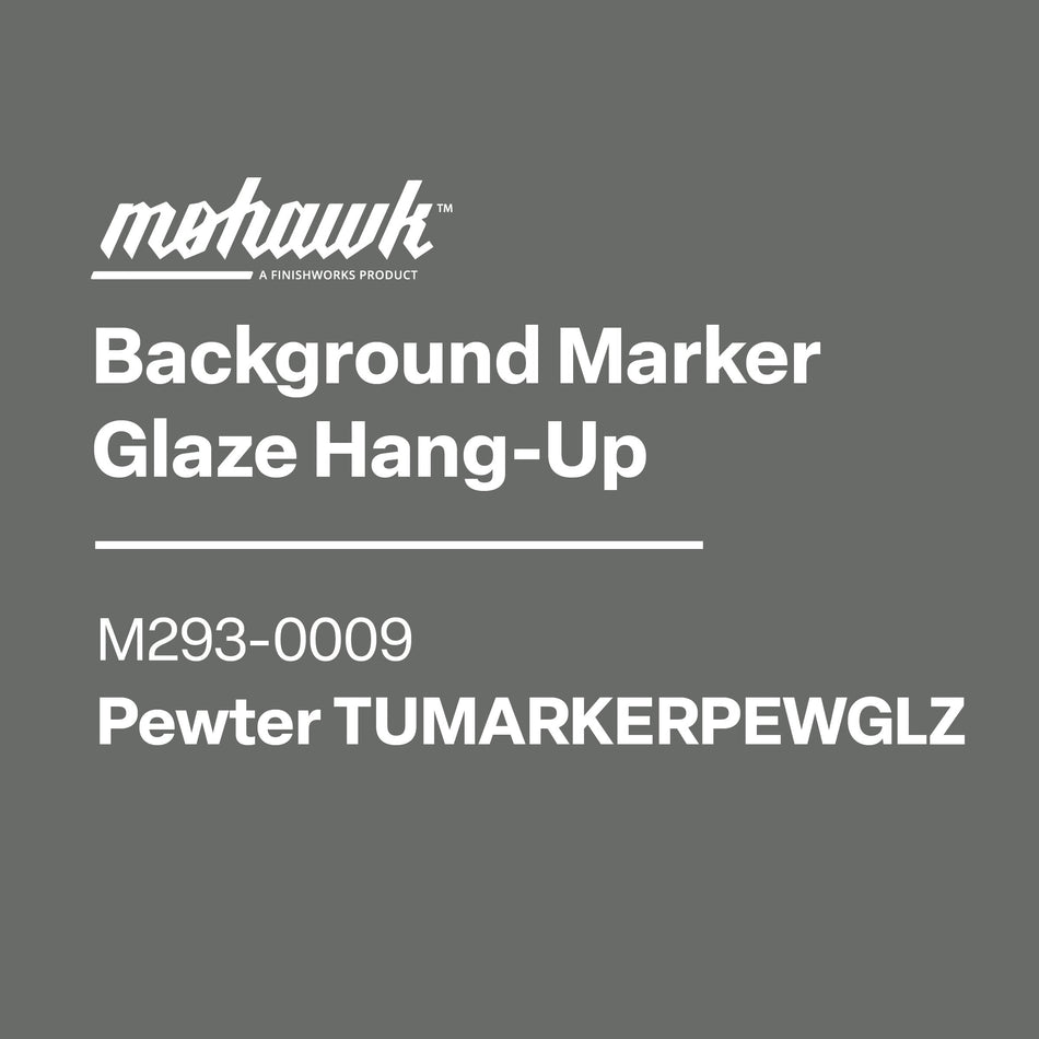 Background Marker Glaze Hang-Up Pewter Tumarkerpewglz M293-0009