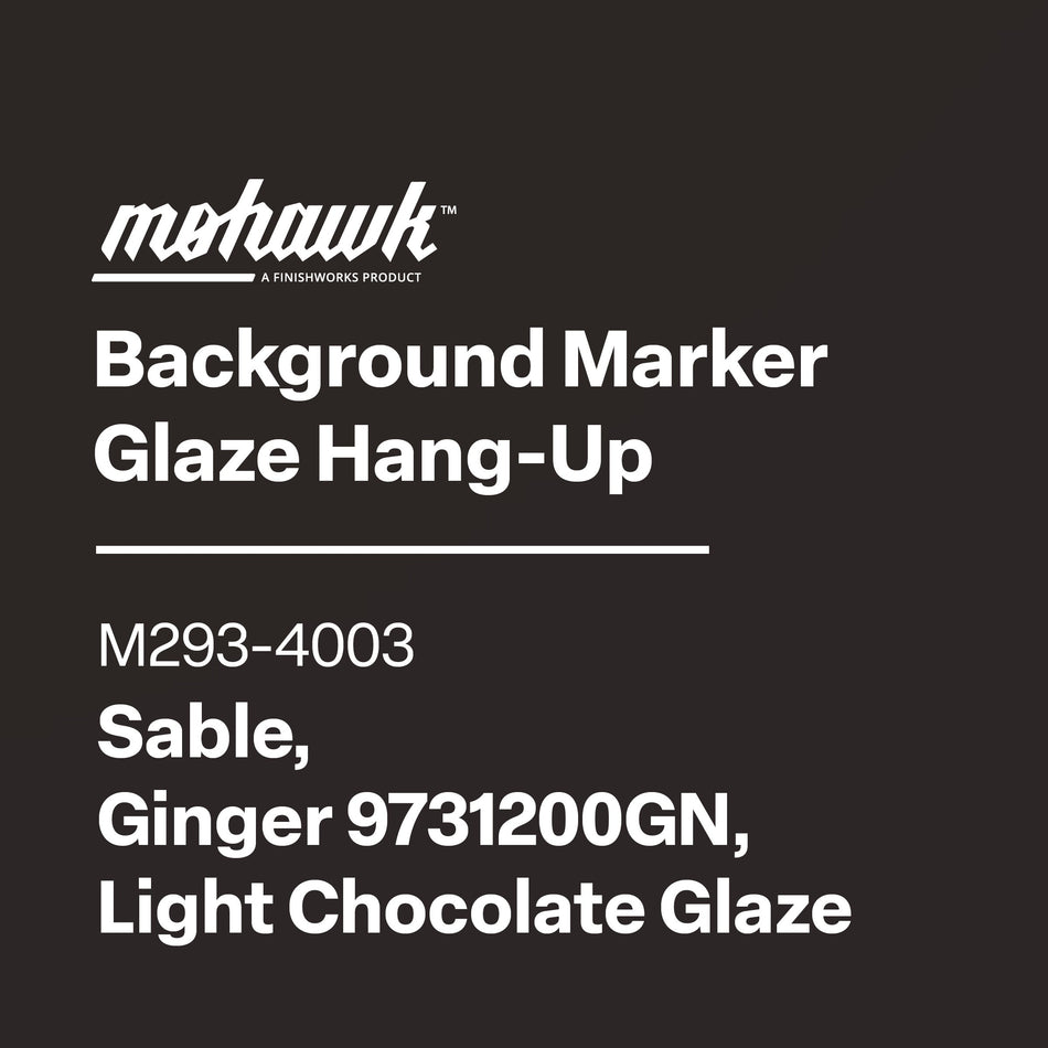 Bg Marker Glaze Hg-Up Sable, Ginger 9731200Gn, Lt Chocolate M293-4003