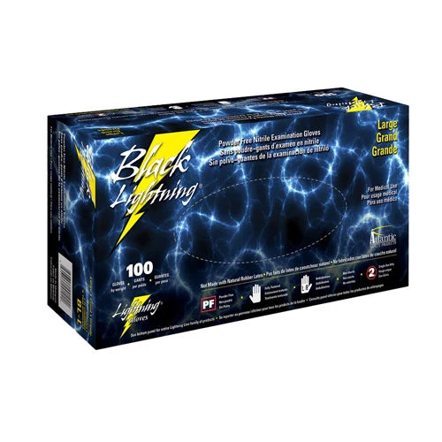 Black Powder-Free Nitrile Gloves for durable, chemical-resistant protection in automotive and paint applications — Kolor Koalition