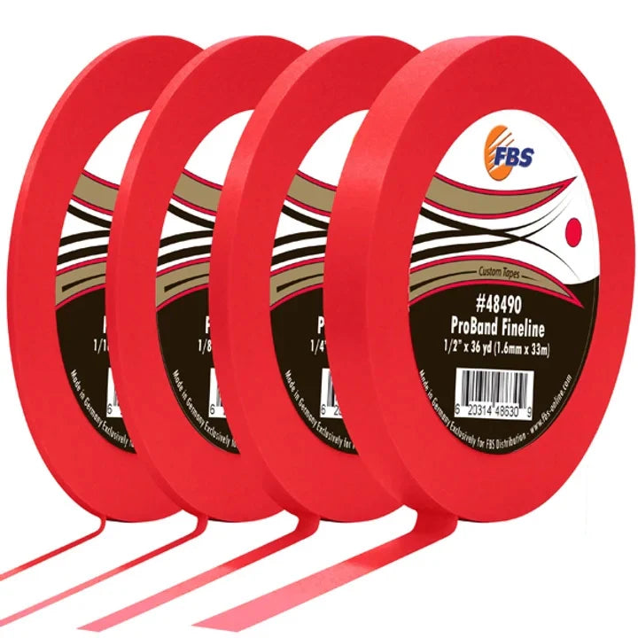 Red ProBand Fineline La Rouge Ultra-Thin Masking Tape
