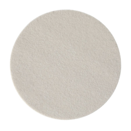Mirka Felt Polishing Pad 5 in x.25 in Grip White, 2/Pkg