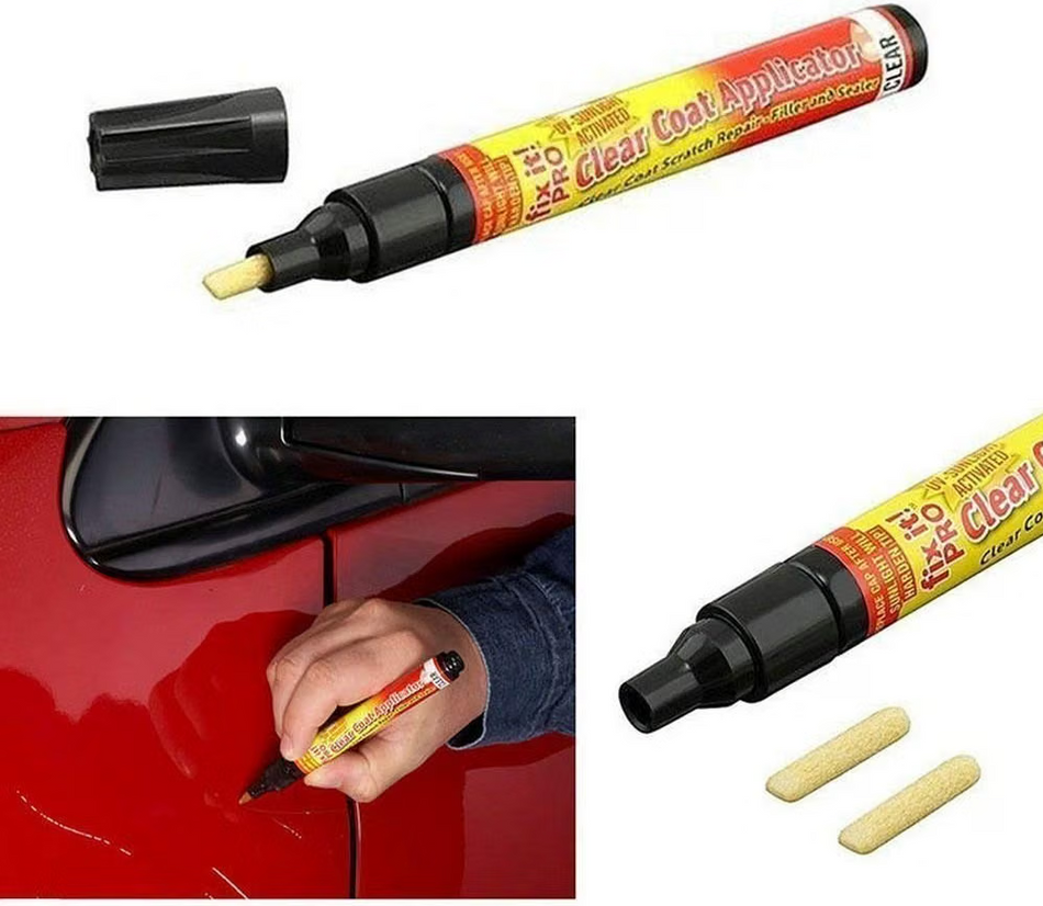 Fix It Pro Clear Coat Scratch Repair Filler & Sealer Painting Pen Clear Car Coat Applicator