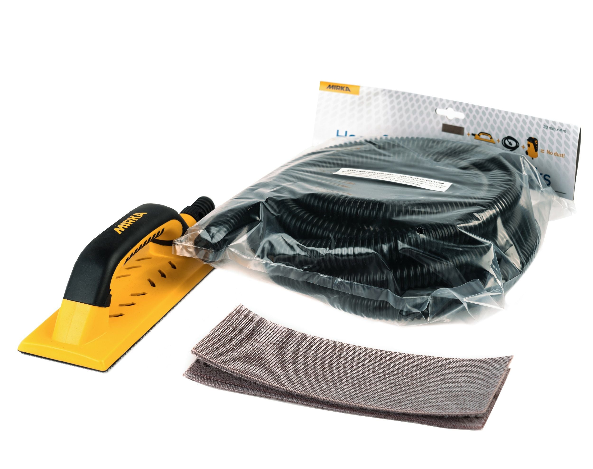 Mirka Handy Block Kit 3x9 in Grip Asst 55H W/Hose, 1/Box