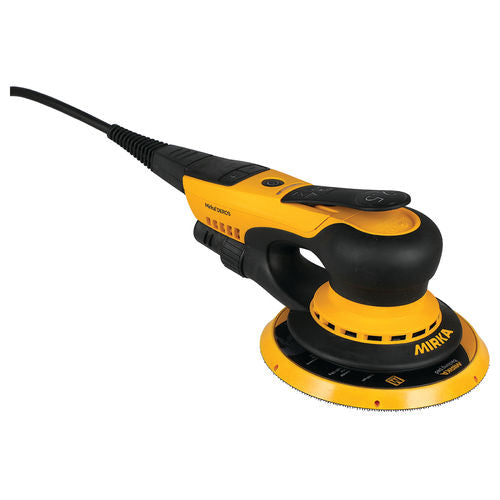 Mirka DEROS 625XCV 6" 2.5mm orbit, vacuum-ready finishing sander w/case