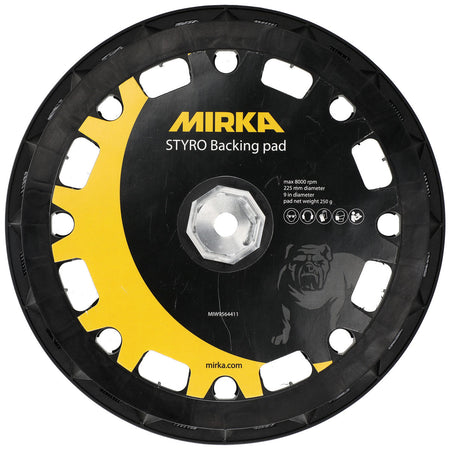 Mirka Backup Pad 9 in Grip Styro for Mirka LEROS, 1/Pkg