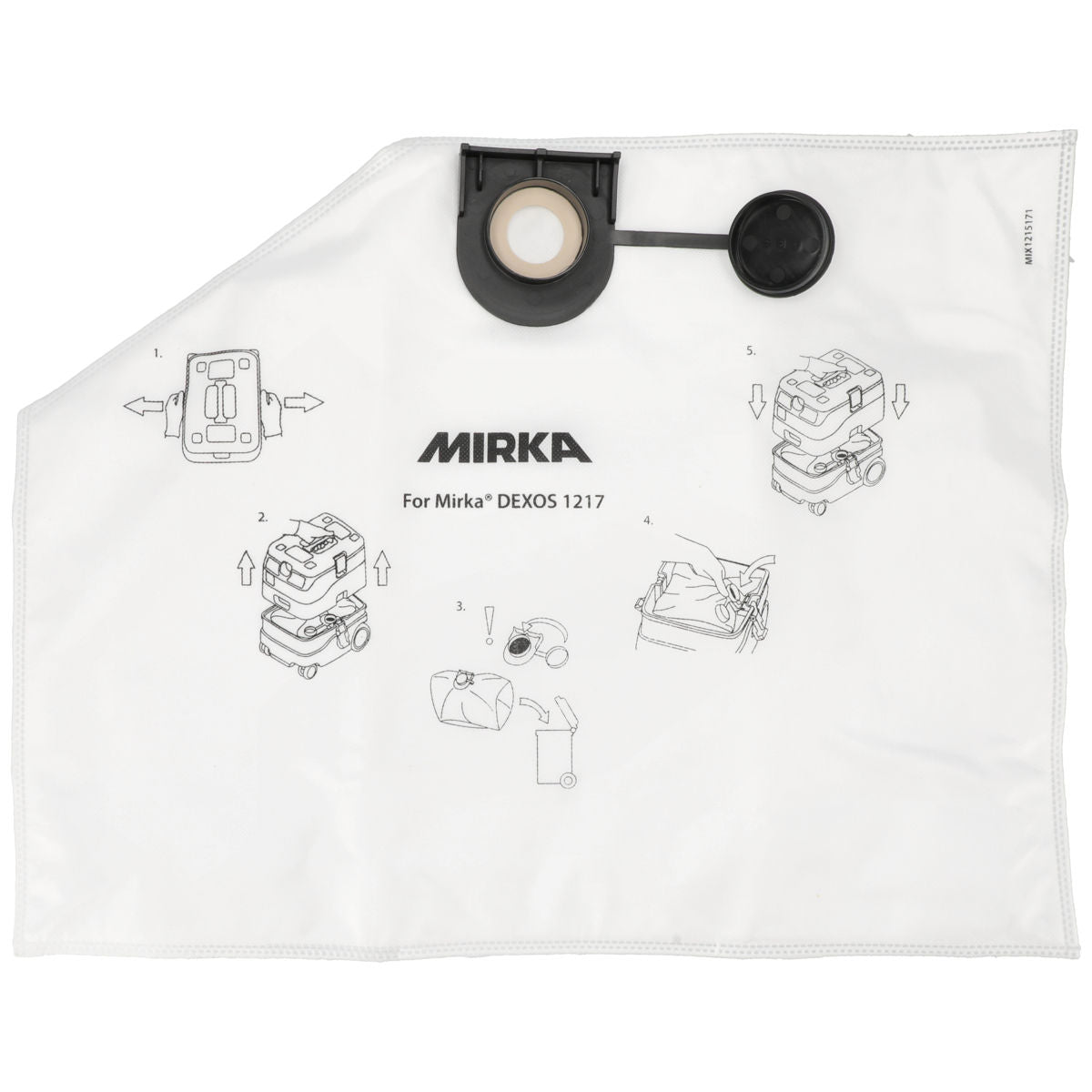 Mirka Fleece Dust Bag for DEXOS 1217, 5/Pack