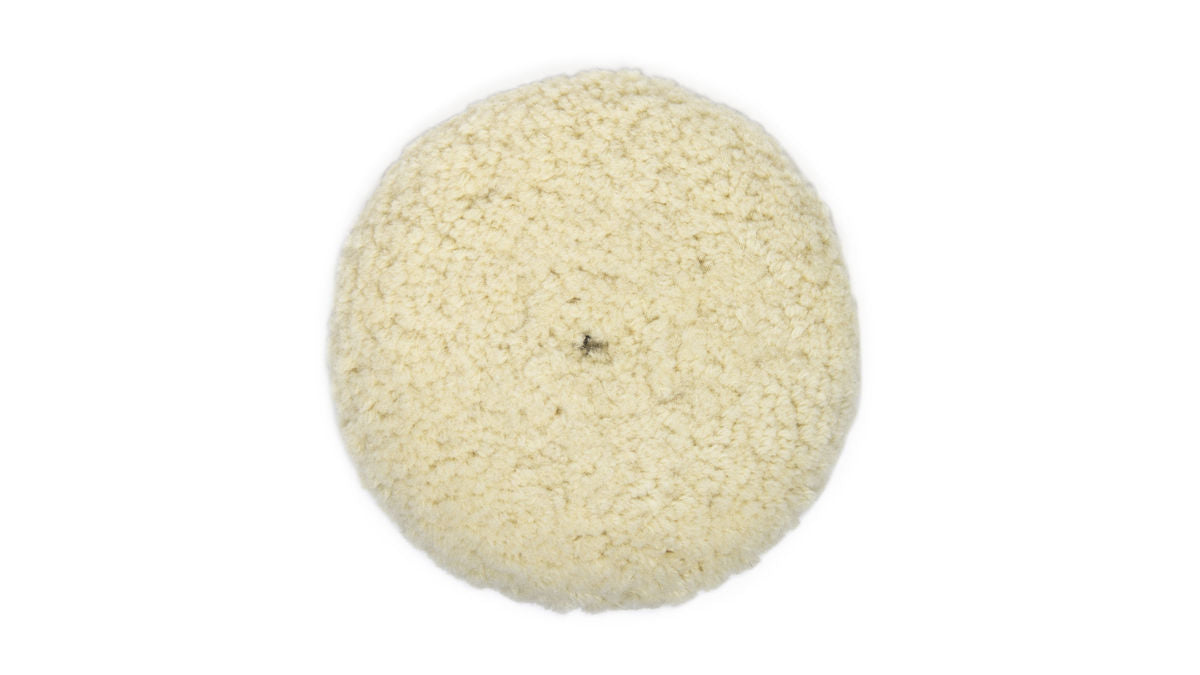 Mirka Twisted Wool Pad 8 in x1.5 in Quick Disconnect, 1/Pkg