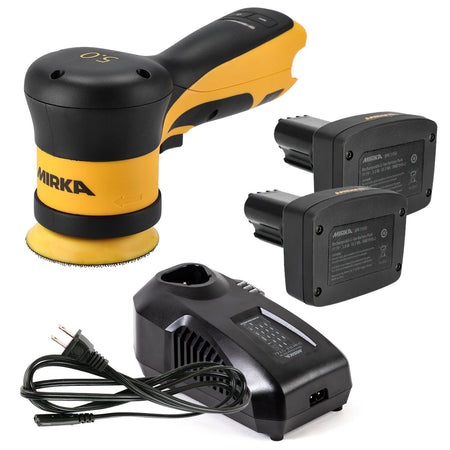 Mirka AROS-B 350 3 in 12V 5mm Sander w/Charger+2 Batt