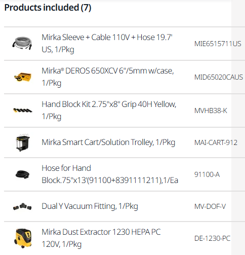 6" Dust-Free Cart System (electric)