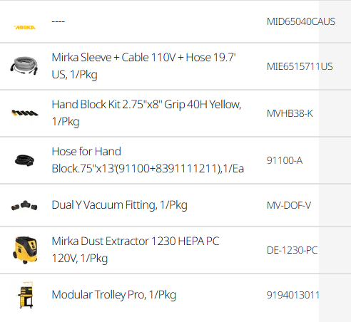 6" Dust-Free Trolley Pro System (electric) - DEROS II 650X