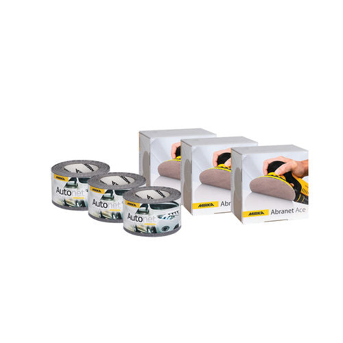 Mirka 6 inch net dust free trial kit abrasive discs and rolls