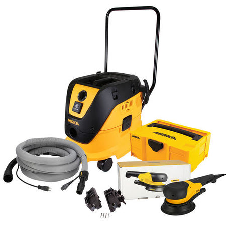 Mirka RS dust free handle system electric sander kit with extractor hose and handle