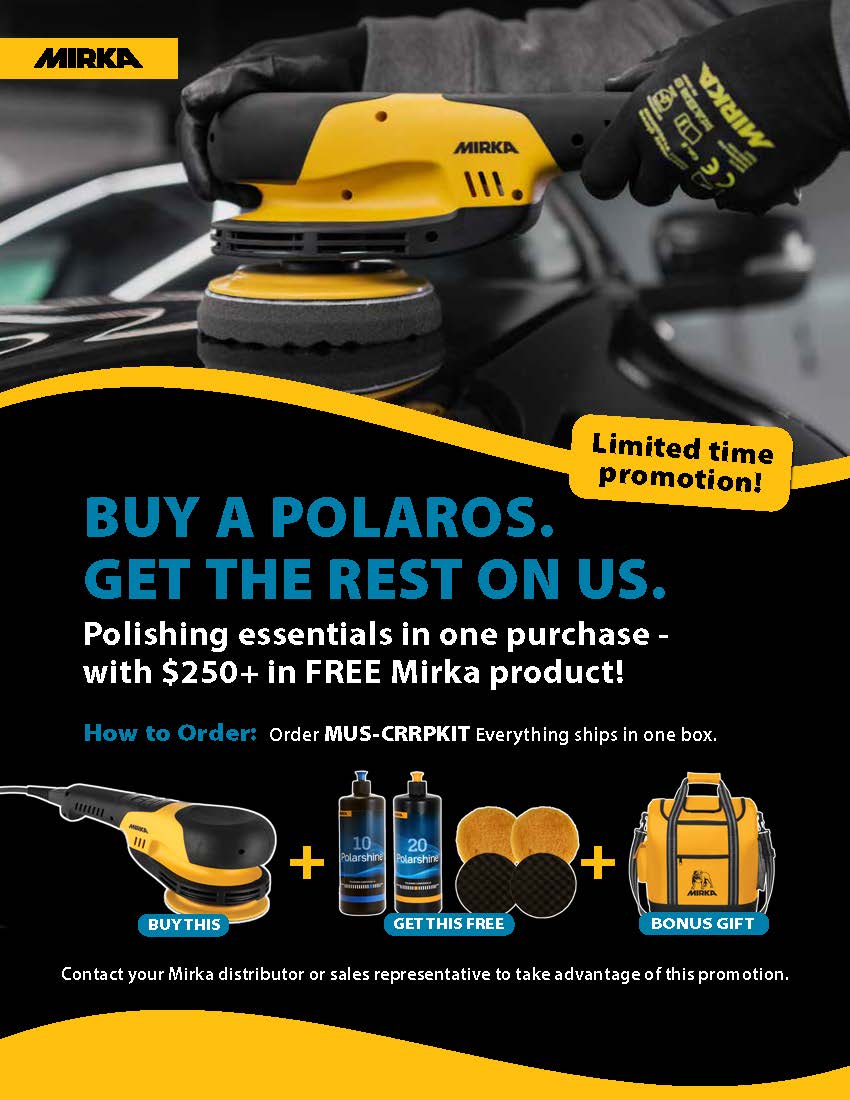 Mirka POLAROS RP 600X + FREE Compounds, Pads & Cooler Bag ($250 Value!)