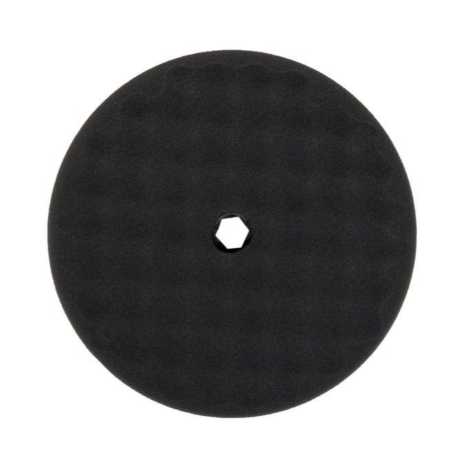 Mirka Foam Polishing Pad 8 in Black Waffle Quick Discon