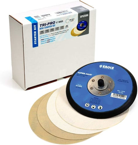 Eagle Abrasives 6 inch TRI-PRO disc kit sanding system automotive filler primer prep