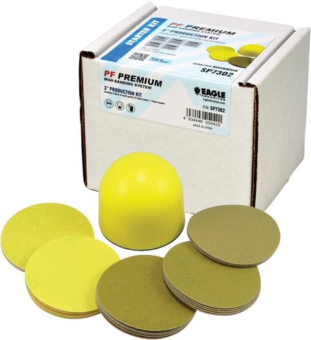 Eagle Abrasives 3 inch PF production starter kit sanding system automotive spot repair