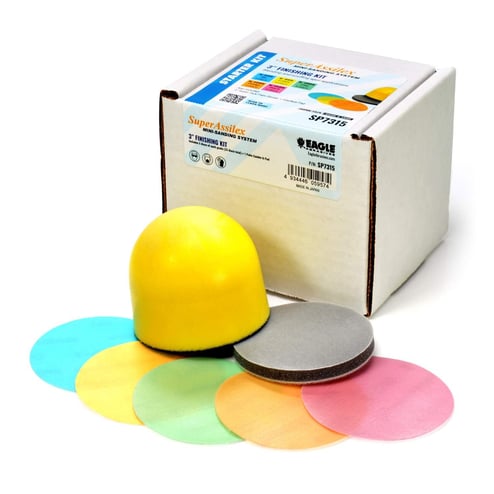 Eagle Abrasives 3 inch Super Assilex disc kit mini sanding system automotive finishing