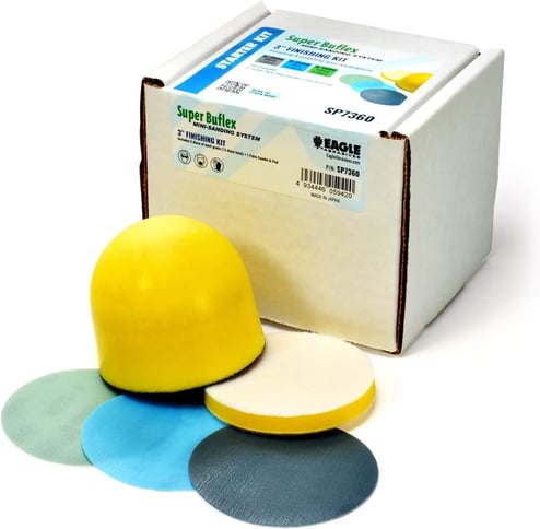 Eagle Abrasives 3 inch Yellow Film disc kit sanding system automotive finishing