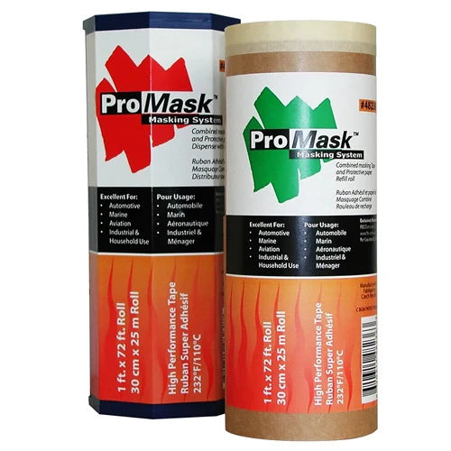 ProMask Pre-Taped Masking Film Roll with Dispenser