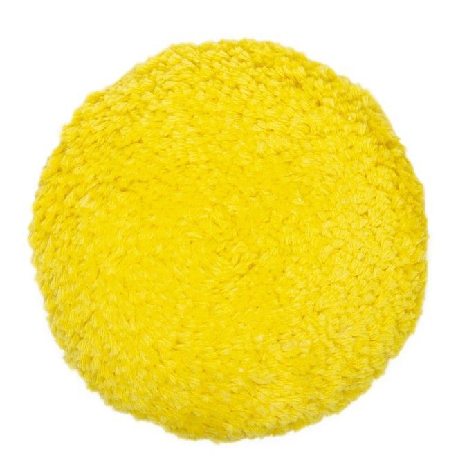 Mirka Twisted Wool Pad 7.5 in x1.5 in Yellow, 1/Pkg