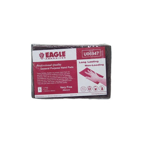 Eagle Abrasives maroon scuff hand pads surface prep abrasive