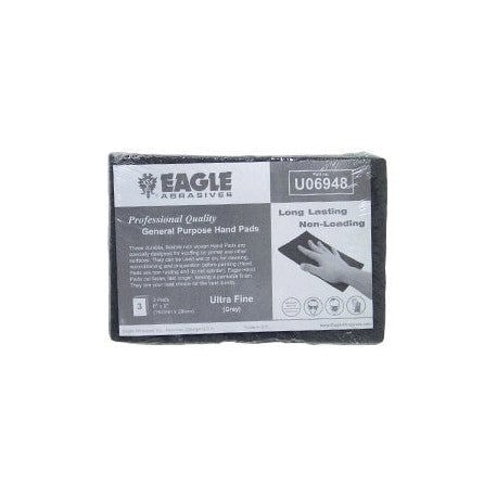 Eagle Abrasives sandpaper package on a white background