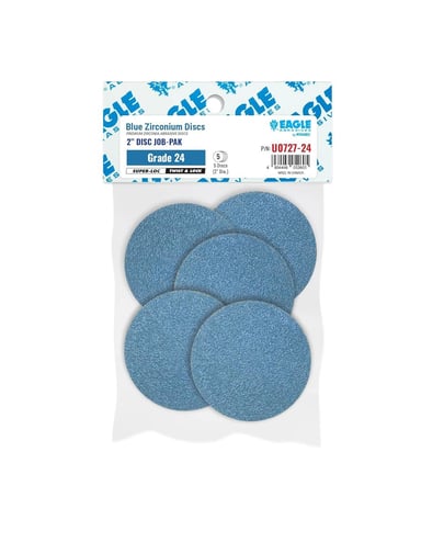 Eagle Abrasives 2 inch super loc blue 24 discs stripping abrasive