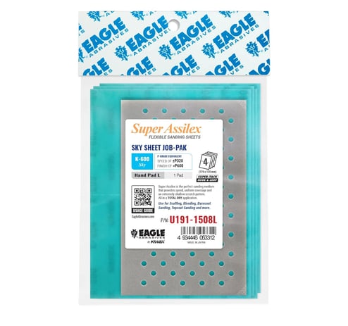 Eagle Abrasives Assilex Sheets-Sky w/ L Pad