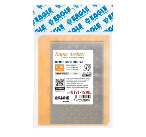 Eagle Abrasives Assilex orange sanding sheets L pad automotive dry sanding