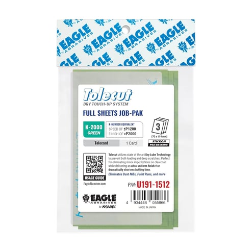 Eagle Abrasives Tolecut Sheets - Green w/ Card