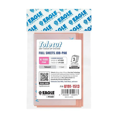 Eagle Abrasives Toleituf dry touch-up system packaging on a white background