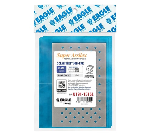 Eagle Abrasives Assilex Sheets-Ocean w/ L Pad