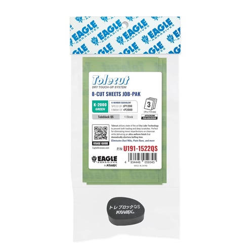 Eagle Abrasives Tolecut 8-Cut Shts - Grn w/ Q block