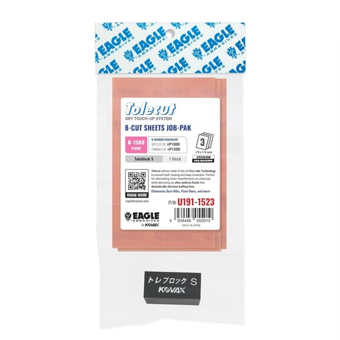 Eagle Abrasives Tolecut 8-Cut Shts - Pnk w/ block