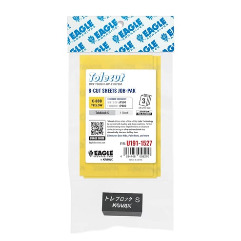 Eagle Abrasives Tolecut 8-Cut Shts - Yel w/ block
