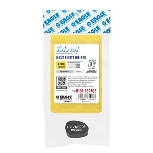 Eagle Abrasives Tolecut 8-Cut Shts - Yel w/ Q block