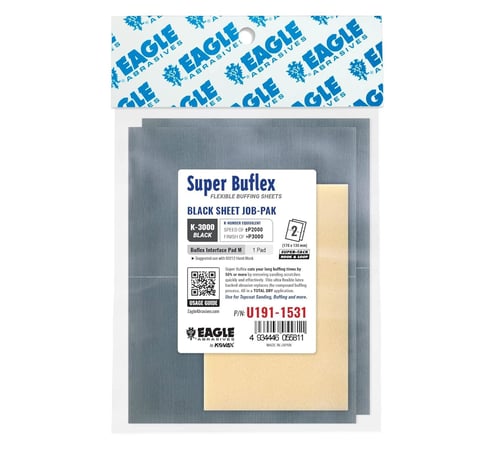 Eagle Abrasives dry Buflex black sheets with pad pre polishing sanding