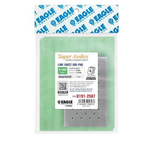 Eagle Abrasives Assilex Sheets-Lime w/ M Pad